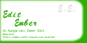 edit ember business card